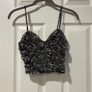 Forever 21 floral cropped tank